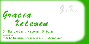 gracia kelemen business card
